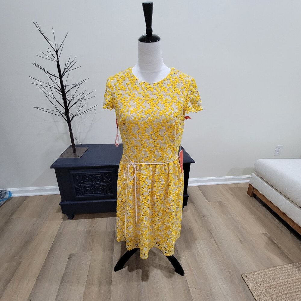 Monique Lhullier Eyelet Dress